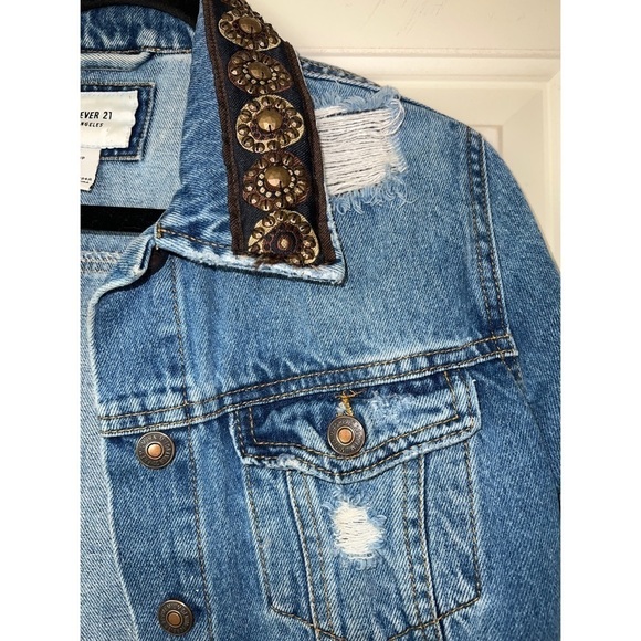 DENIM Embellished Jacket - Size S - Picture 3 of 4